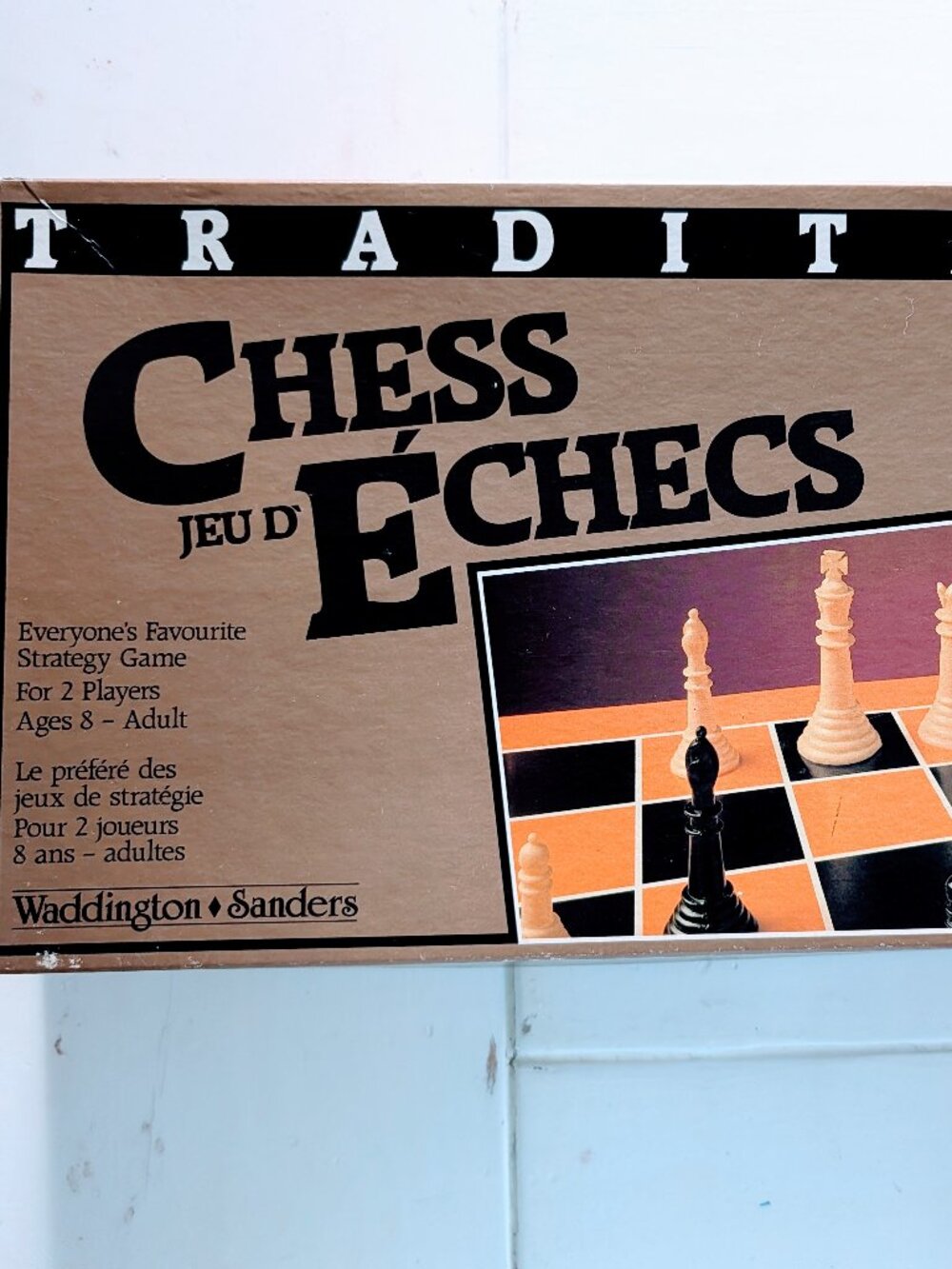 VTG 1986 Traditions Chess Jeu D'Echecs Waddington Sanders Learning Complete Set